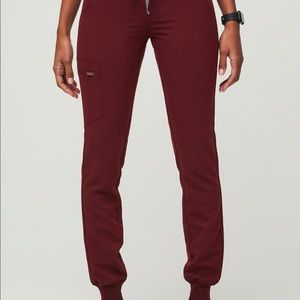 Figs Burgundy Zamora Joggers